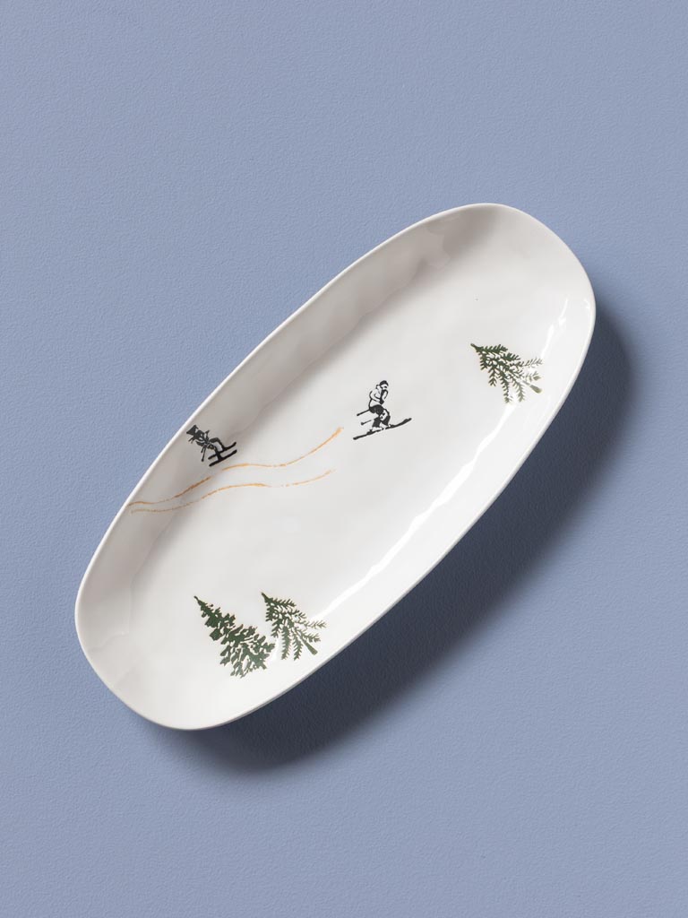 Large oval plate Slalom - 1