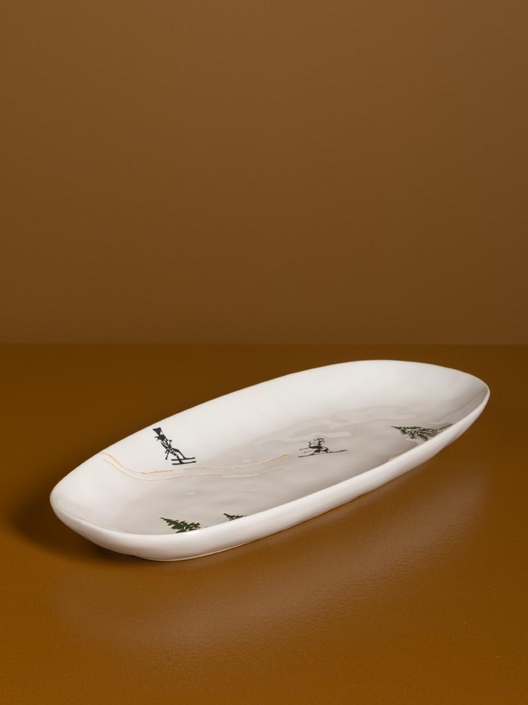 Large oval plate Slalom - 3