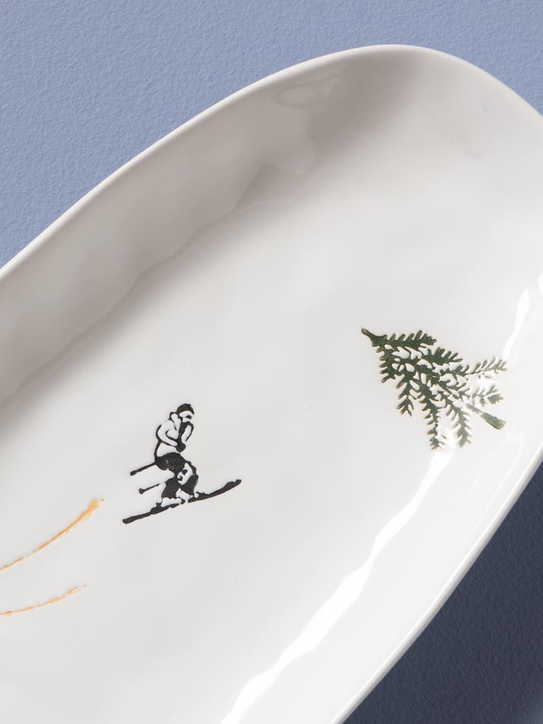 Large oval plate Slalom - 4