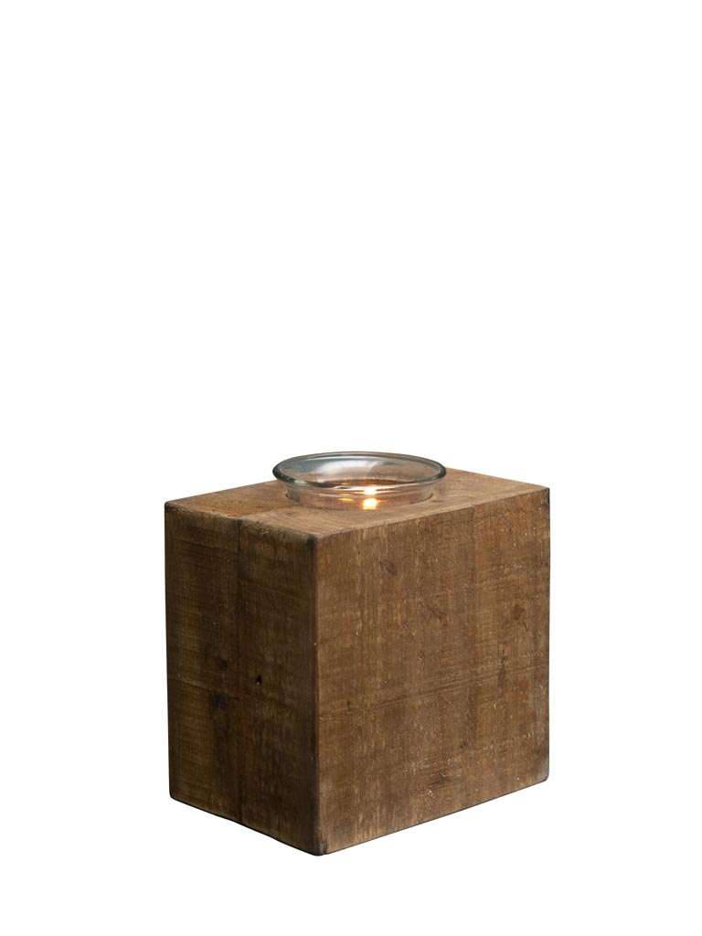 Wooden tealight holder - 2