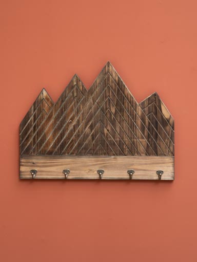 Mountain coat rack 5  hooks