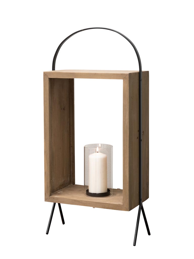 Wooden lantern rounded handle - 2
