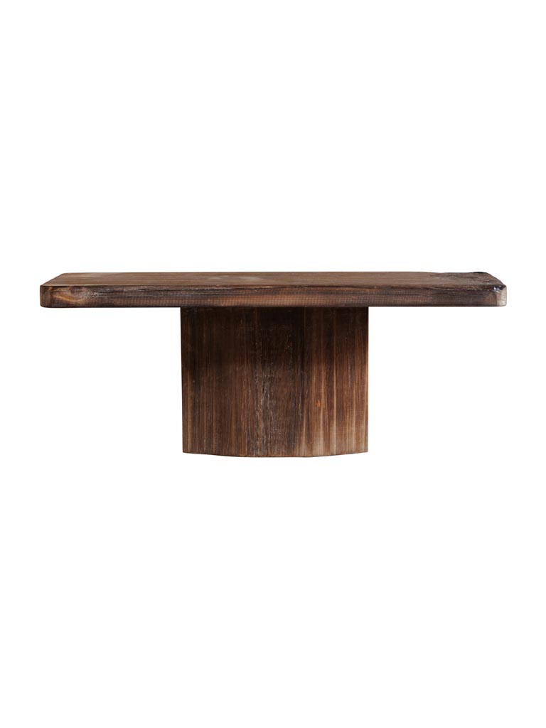 Small dark wooden wall shelf - 2