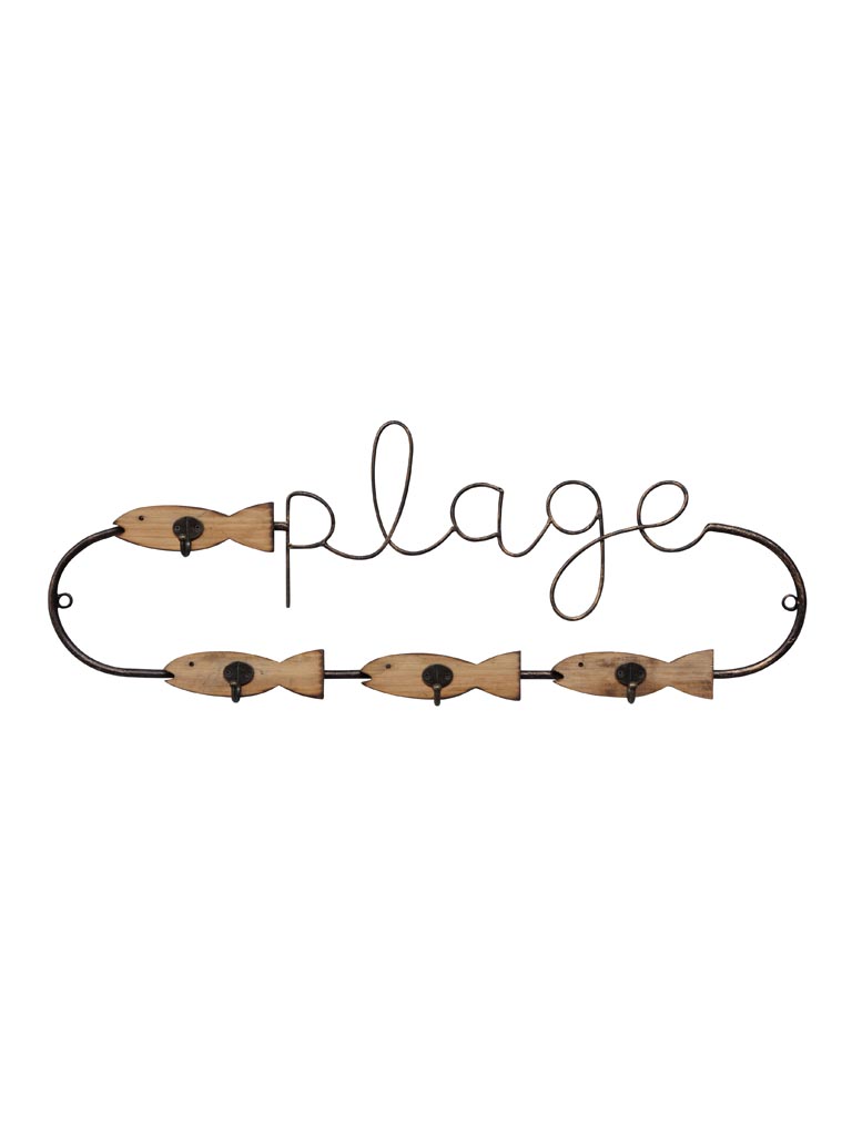 Wall coat rack 4 hooks Plage - 2