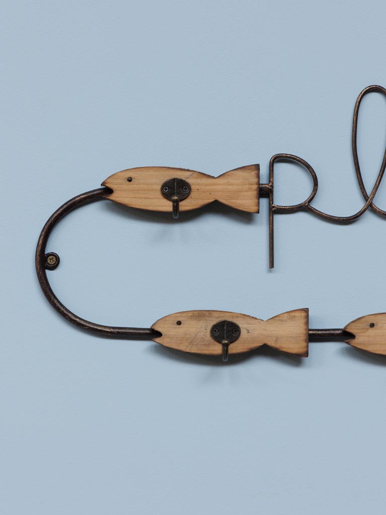 Wall coat rack 4 hooks Plage - 3