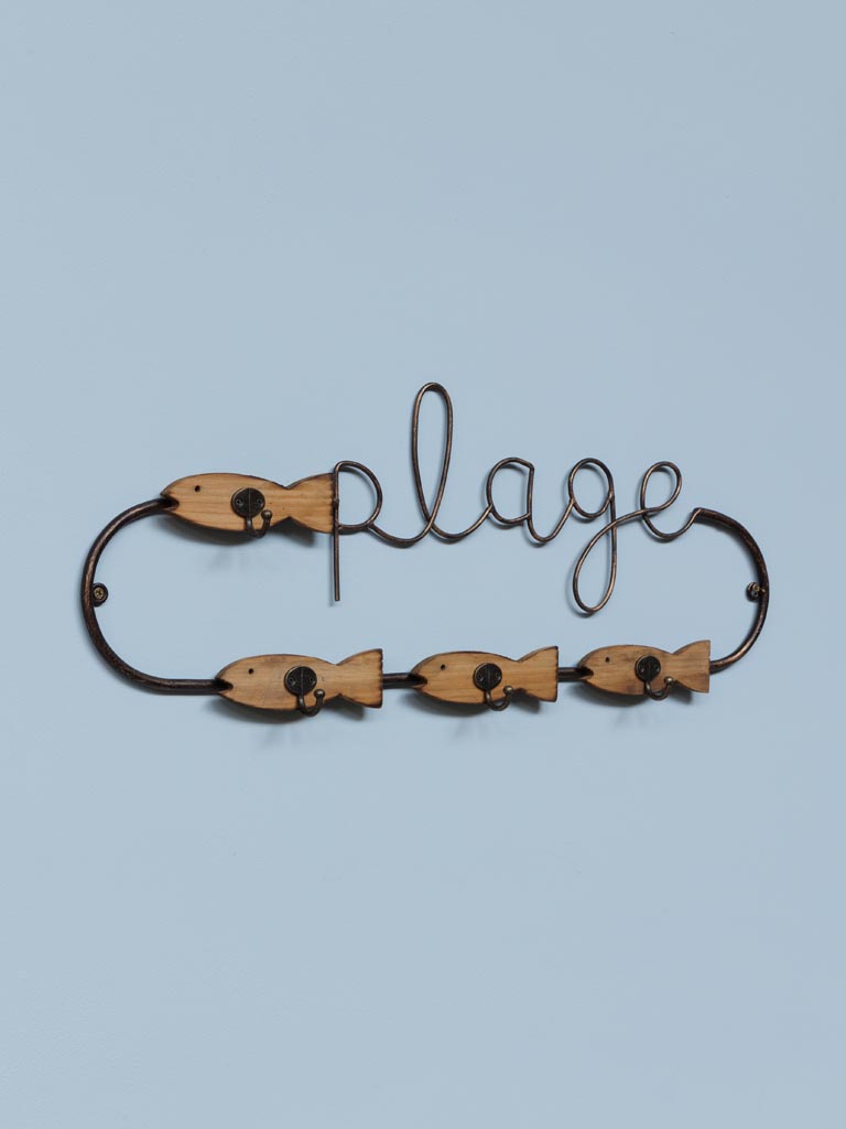 Wall coat rack 4 hooks Plage - 4