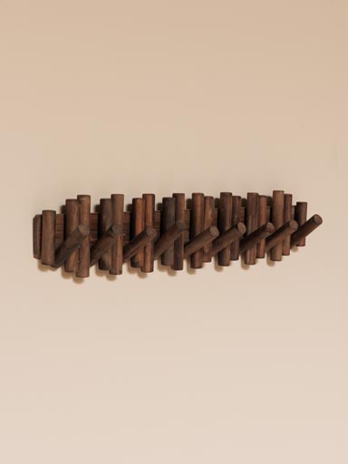 Wall coat rack 9 hooks Country