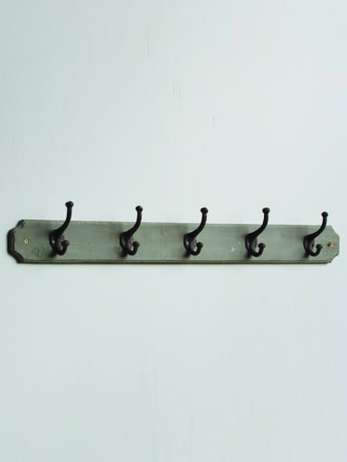 Coat rack 5 hooks 88cm