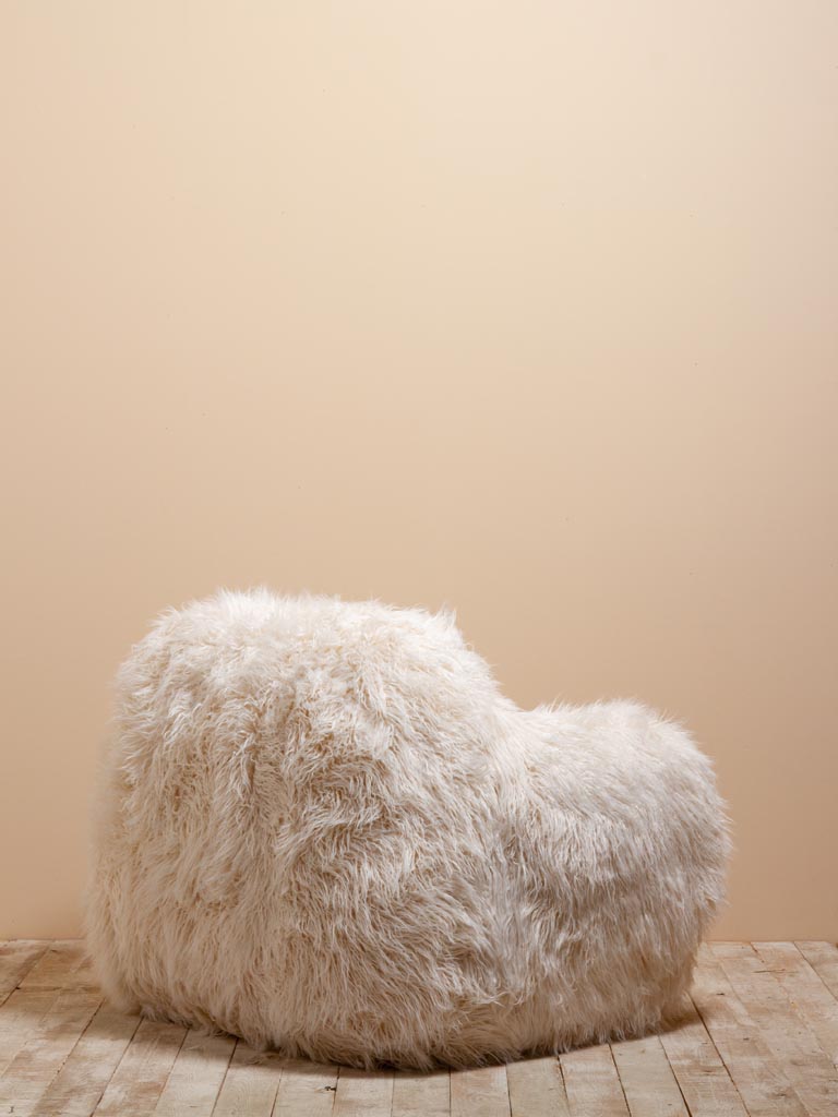 Fake fur armchair polar bear - 2