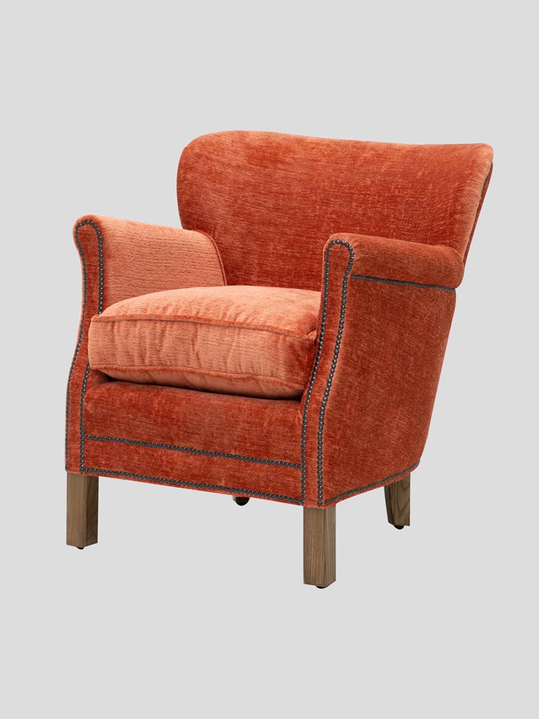 Fauteuil Turner terracotta - 1