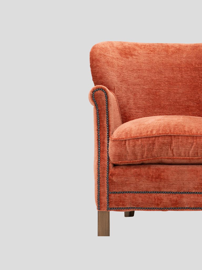 Fauteuil Turner terracotta - 5