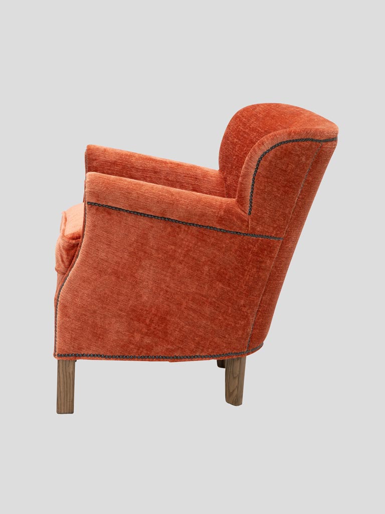 Fauteuil Turner terracotta - 4