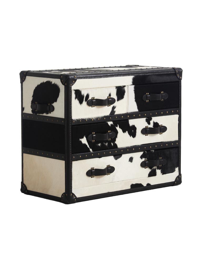 Commode noire et blanche Cow - 4