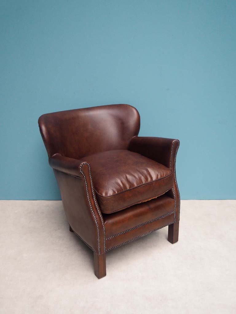 Fauteuil marron Turner - 1