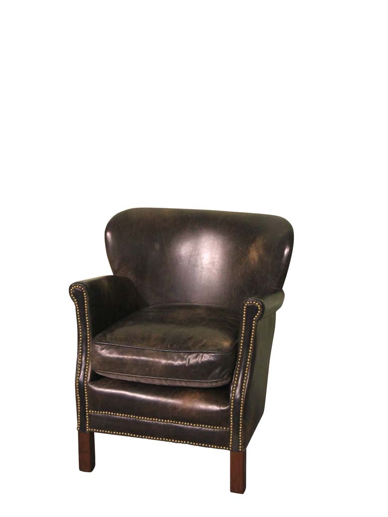 Leather armstool Turner 