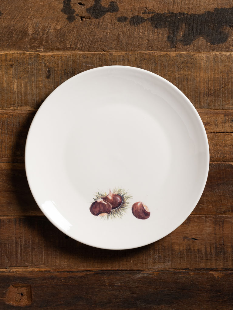 S/4 dinner plates Autumn fruits - AF CAROUGE - 3