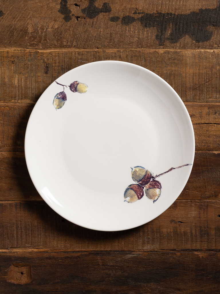 S/4 dinner plates Autumn fruits - AF CAROUGE - 4