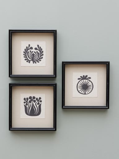 S/3 frames recycled paper Outrenoir