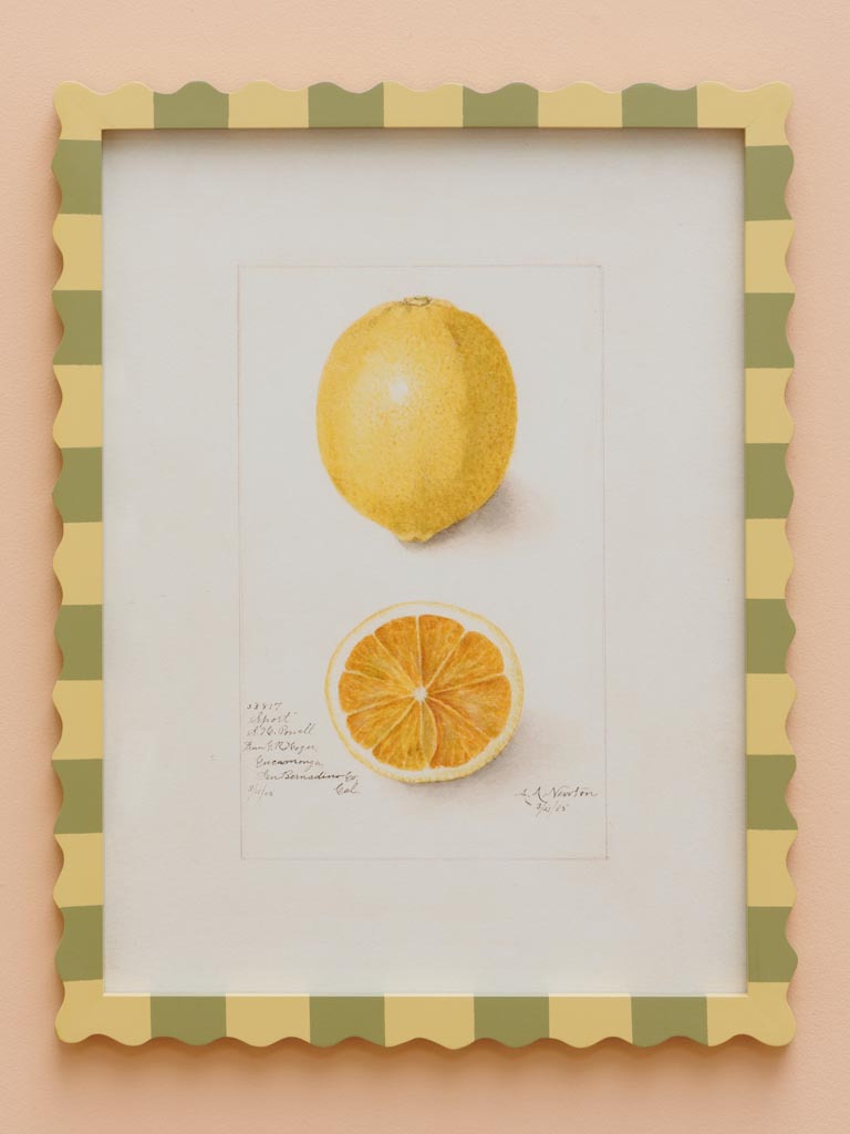S/2 wavy frames avocado & lemon - 3