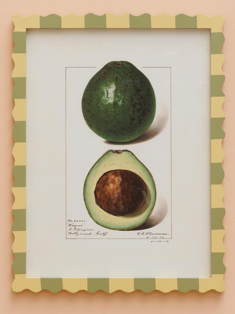 S/2 wavy frames avocado & lemon - 5