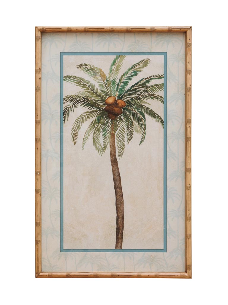 Palm tree frame with bamboo style edge - 2