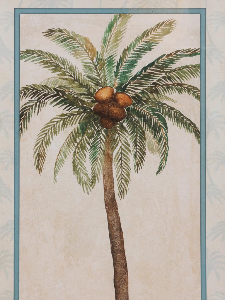 Palm tree frame with bamboo style edge - 4