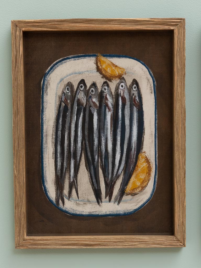 S/2 cadres Sardines Vintage - 3