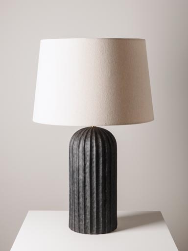 Black stripped table lamp Hilde