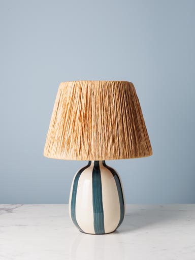 Blue stripes table lamp Antibes