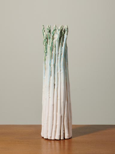 Bunch of asparagus vase