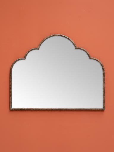 Cloud mirror copper coloured