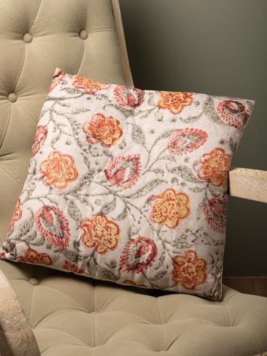 Coussin fleuri Célosie