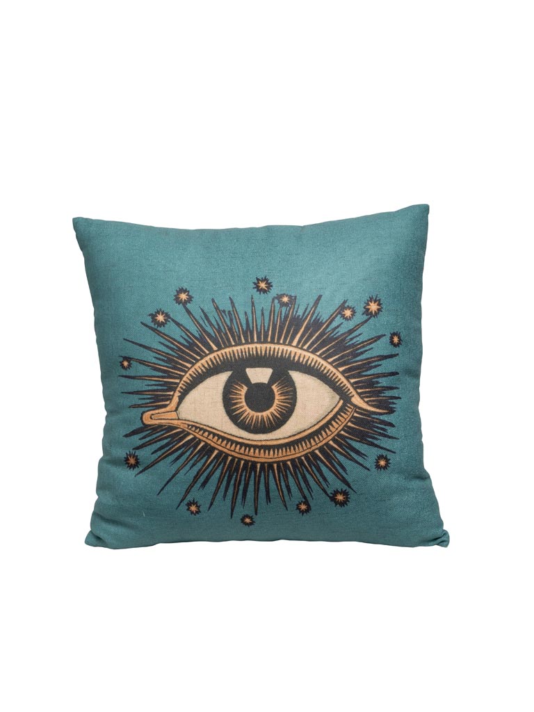 Blue green cushion with eye Mystic - 2