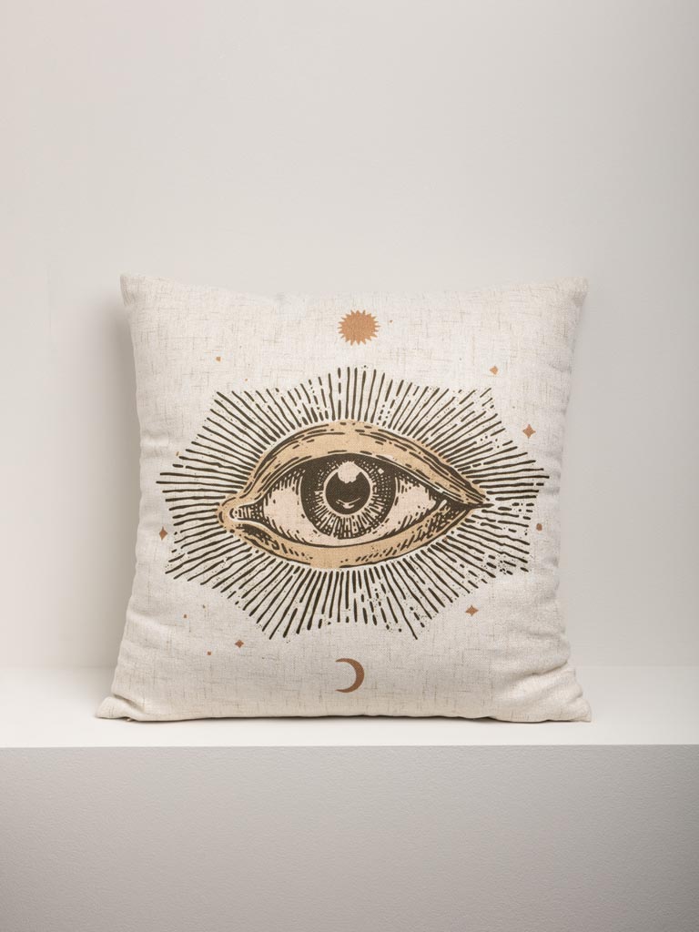 Beige cushion with eye Mystic - 4