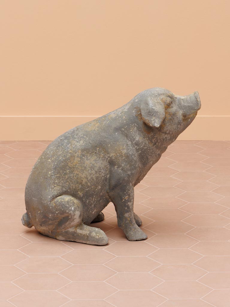 Large outdoor sitted pig - 5