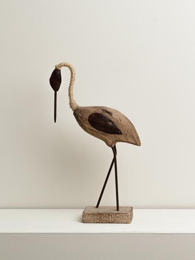 Smallest wooden stilt with rust metal details
