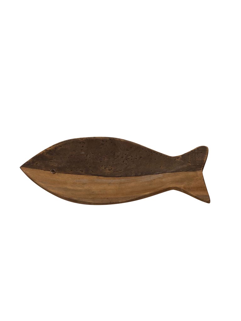 Vide poche poisson bois bicolore - 2