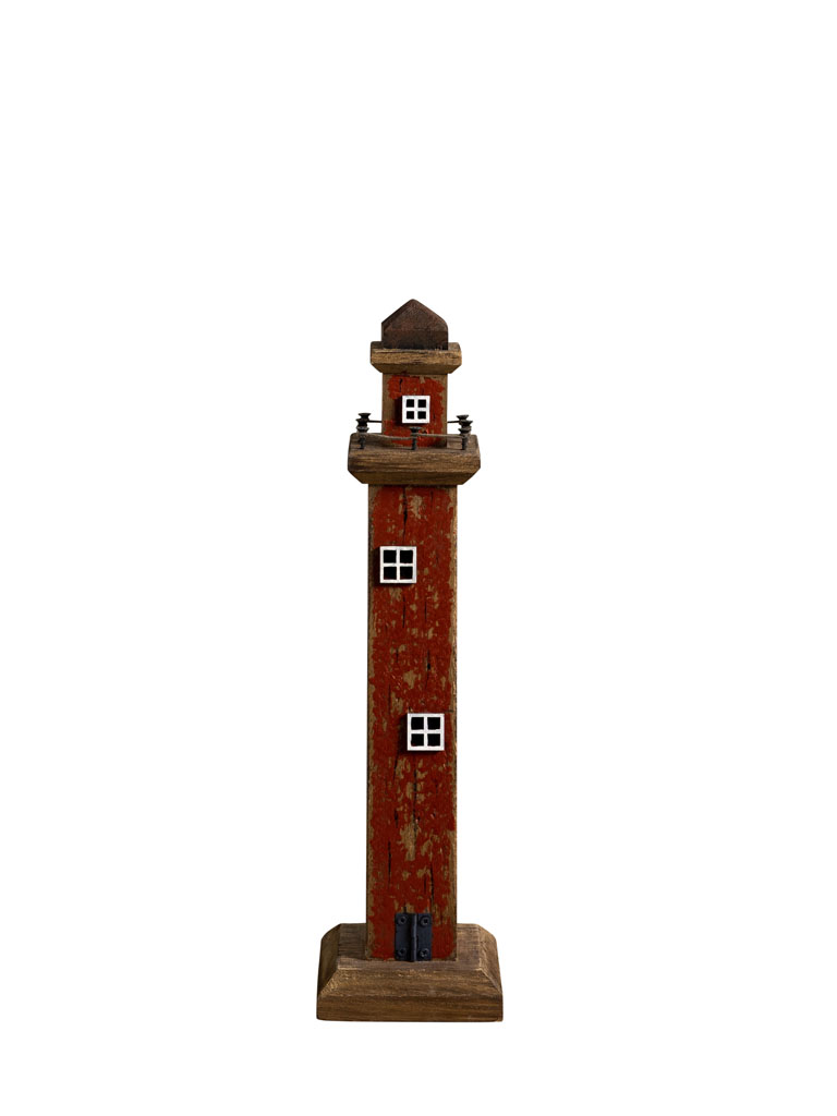 Red wooden lighthouse - 2