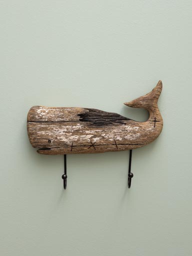 Whale coat rack 2 hooks