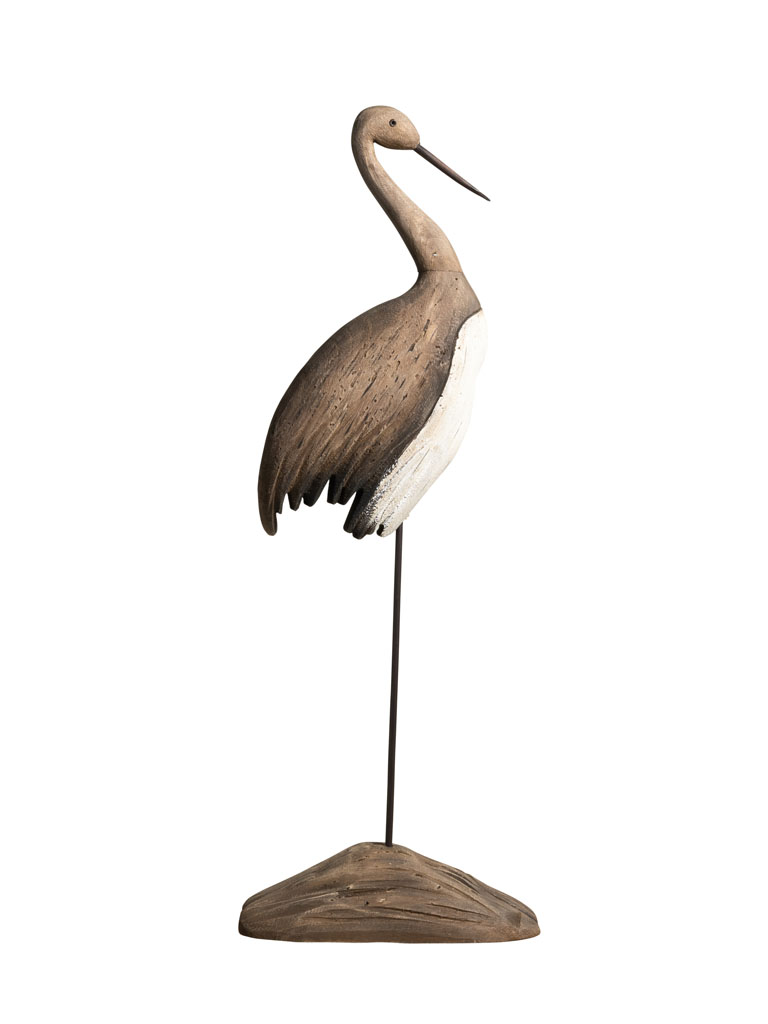 Wadin bird on wooden stand - 2