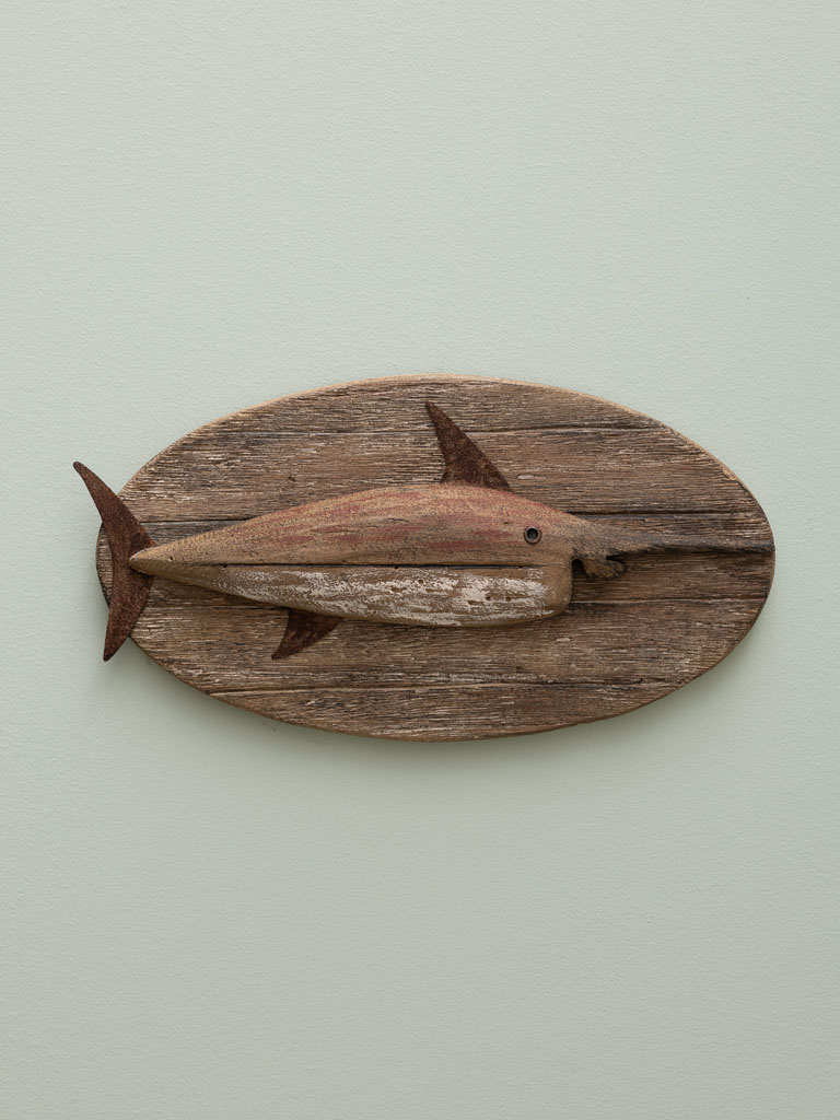 Broadsword on wooden wall board - 1