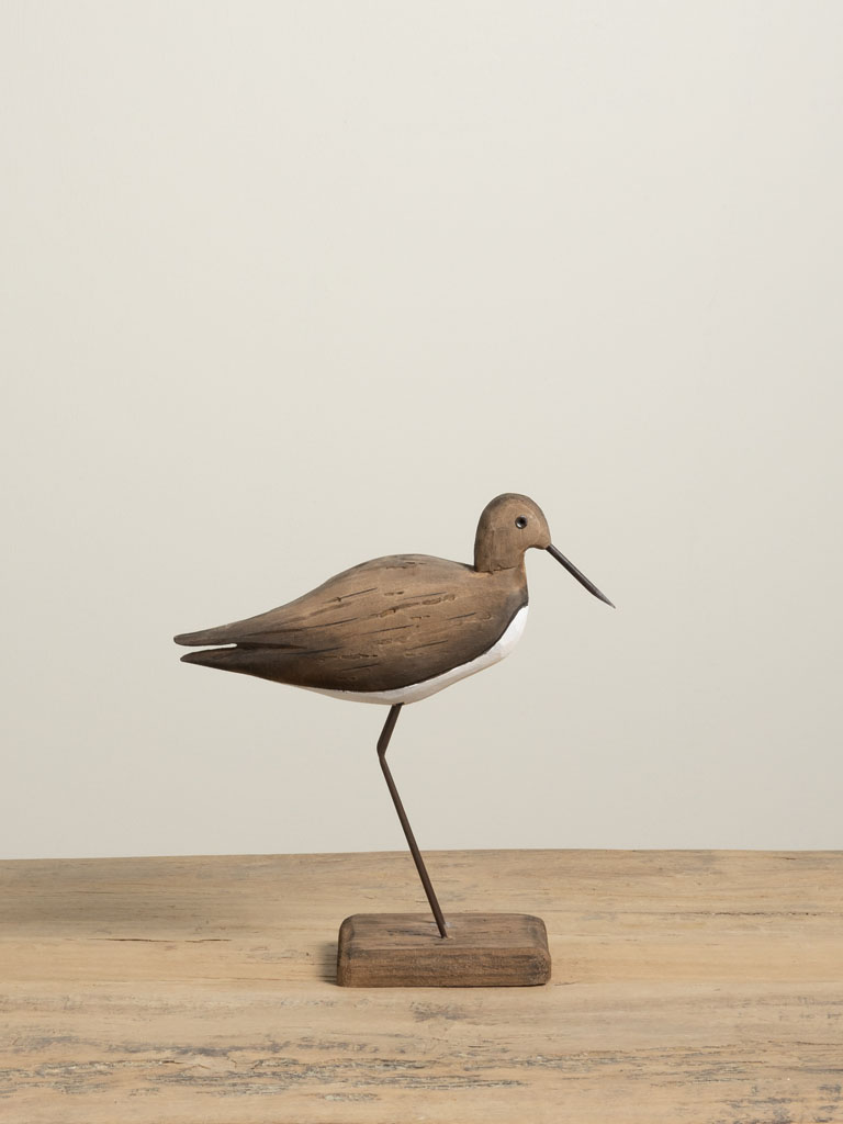 Woodcock bird on wooden base - 1