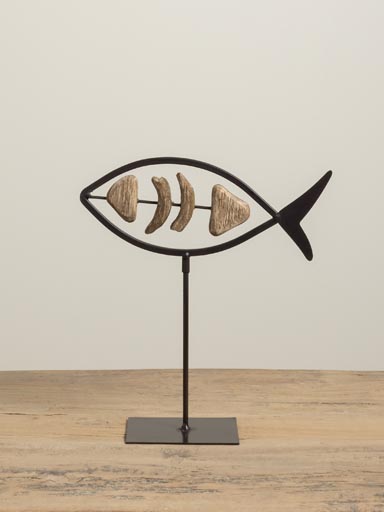 Wooden fish skeleton