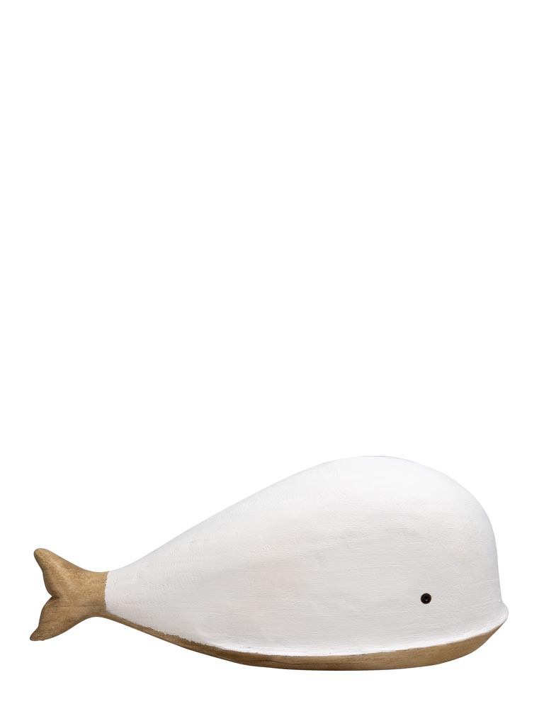 Large whale white & natural wood - 2
