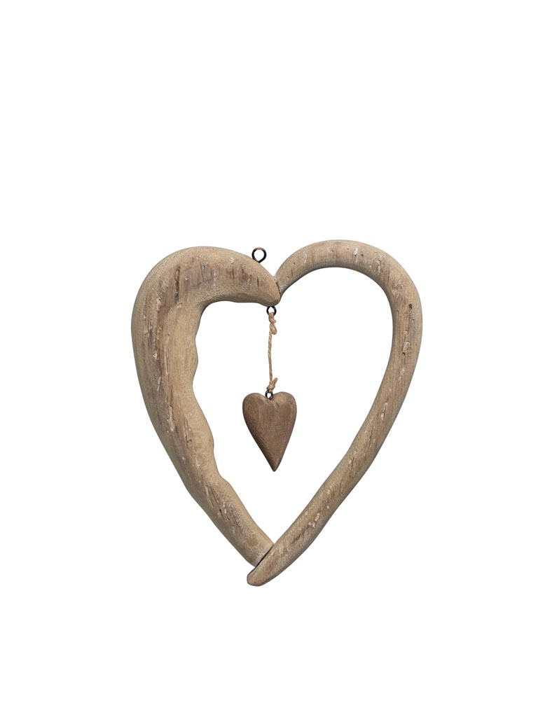 Double heart hanging deco - 2