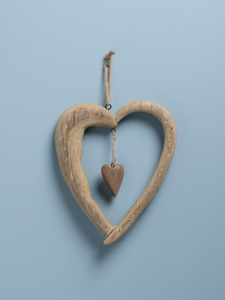 Double heart hanging deco - 1