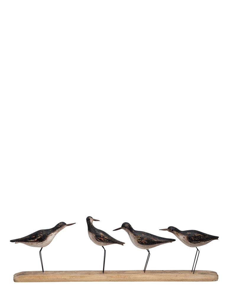 Deco 4 birds on riverbank - 2