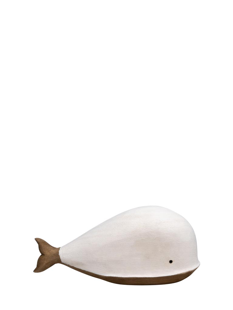 Medium whale white & natural wood - 2