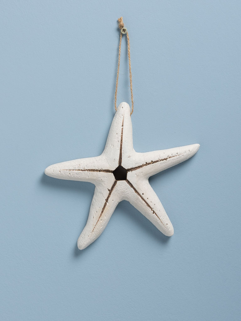 Suspension étoile de mer blanche - 1