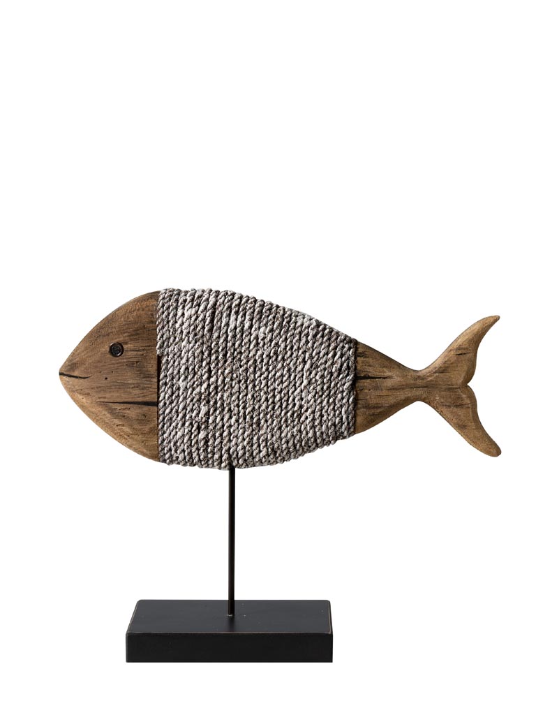 Wrapped up fish on metal base - 2